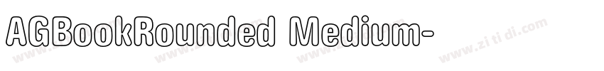 AGBookRounded Medium字体转换